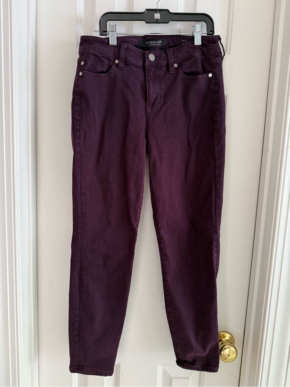 Liverpool Women's Skinny Jeans in Deep Plum